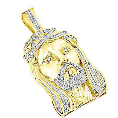 Jesus Pendant Necklace For Men Hip Hop Jewelry With Rope Cuban Tennis Chain Gold Silver Cubic 1000x1000