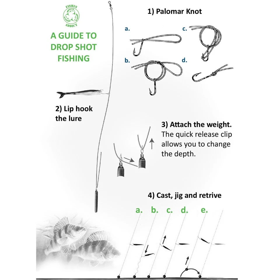 Drop Shot Weight Black Silt Camo 3g 5g 7g ungiftig bleifrei FISHIN ADDICT UK - Bild 2 von 2