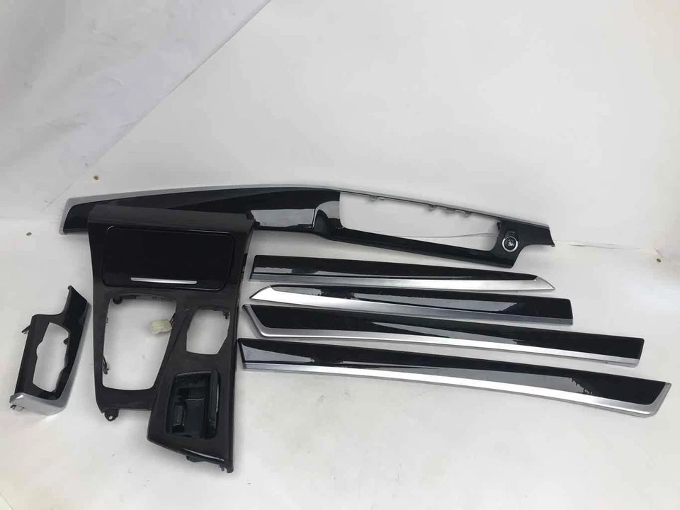 Conjunto de moldura de acabamento interno de madeira 7 peças 14537310 OE ⚡️ Compatível com BMW 535I 2011-2016 - Imagem 2 de 4