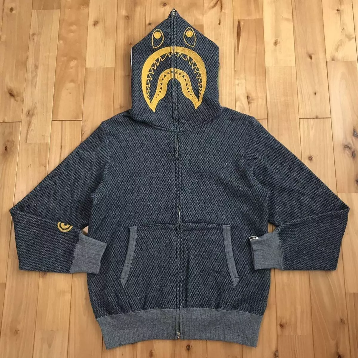 BAPE Shark full zip hoodie navy A Bathing Ape Size M