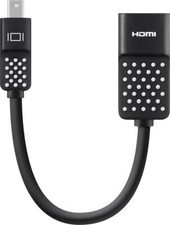 Image of Belkin Mini Display Port to HDMI Adapter 4K, for Mini-DP Enabled Devices Black