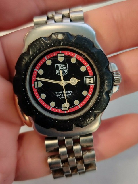 Tag Heuer F1 Formula 1 WA1214 Black Red Dial Watch Unisex 200 Meters for sale online | eBay