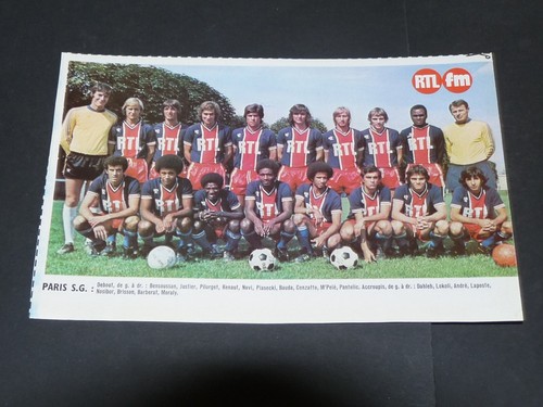 CLIPPING POSTER FOOTBALL 1976-1977 TROYES AUBE TAF RENE CEDOLIN