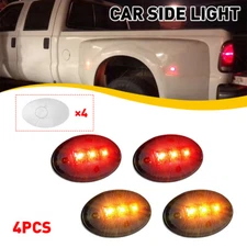 for Ford Super Duty F350 F450 F550 Smoke LED Side Fender Marker Light Dually Bed