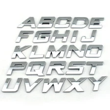 DIY 3D italic letters numbers Alphabet car sticker auto sign Car Accessories