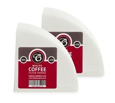 200 size V01 white coffee filter papers, V shaped, compatible with Hario