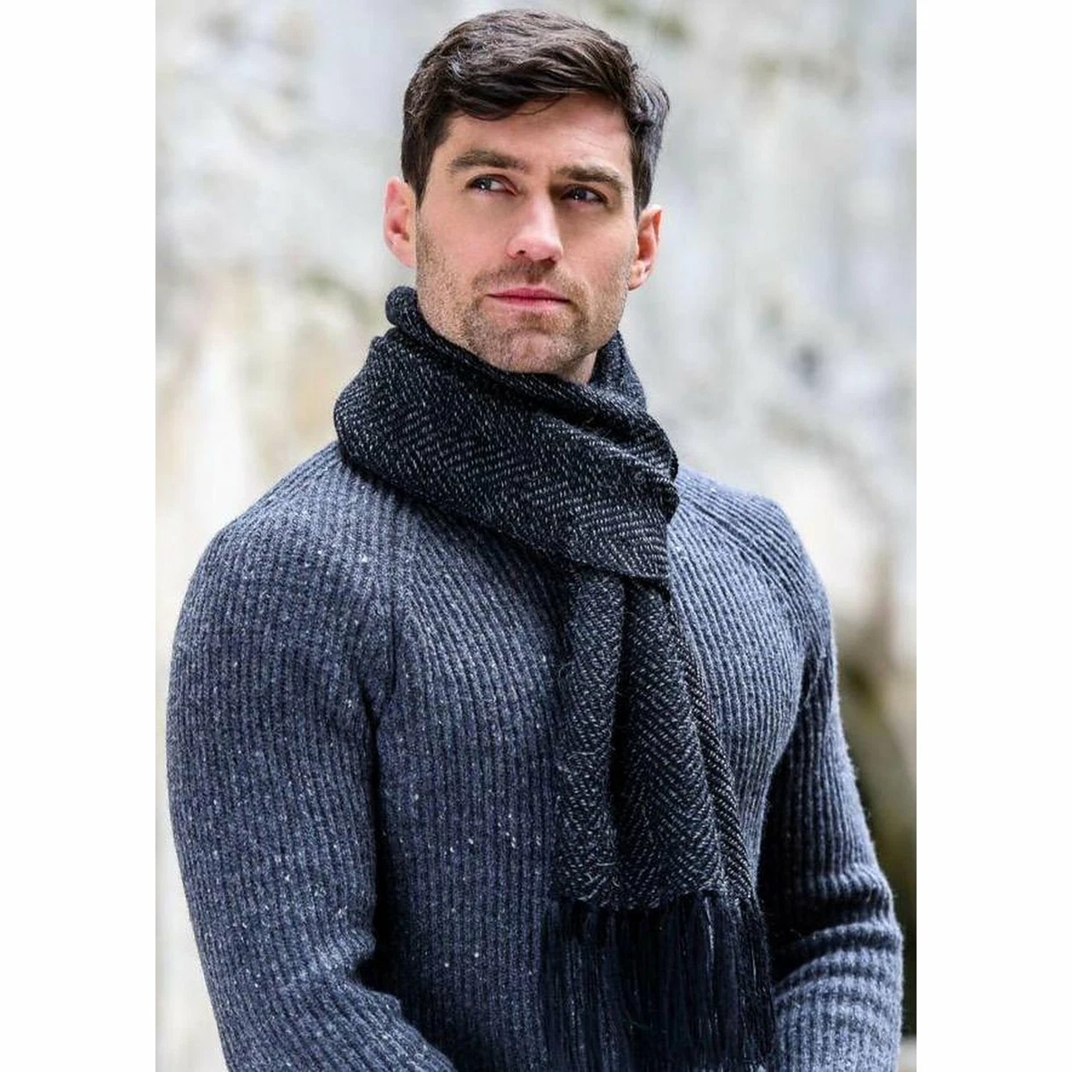 Mens wool scarf deals