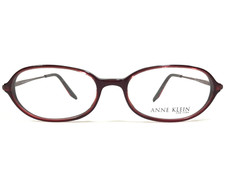 Anne Klein Eyeglasses Frames AK8025 K5173 Clear Red Oval Full Rim 51-16-135