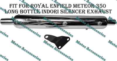 Fit For Royal Enfield Meteor 350 Long Bottle Glass Wool Silencer