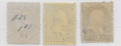 US Scott 212-Mint, 213-Mint, & 214-Used, series of 1887 | eBay