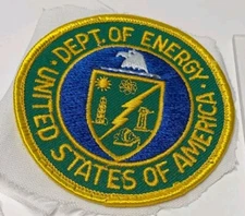 DEPARTMENT OF ENERGY PATCH UNIFORM STILL ATTACHED (USED)