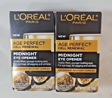 (Lot of 2) L'Oreal Paris New Age Perfect Cell Renewal Midnight Eye Opener 0.5 oz