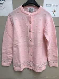 pink sweater button up