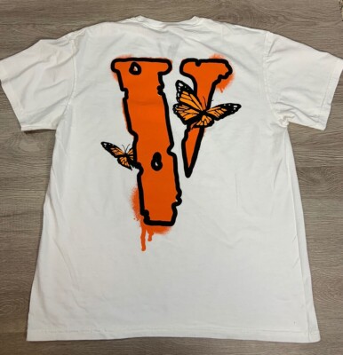 NEW Juice WRLD x Vlone Butterfly T-Shirt White Size Small