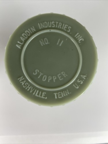 Stanley Aladdin Vintage grüne Vakuumflasche Thermoskanne A-943Pint, Tasse und Stopper - Bild 9 von 13