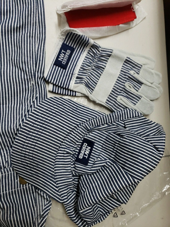 Aeromax jr. Traje de Ingeniero de Tren con Gorra y Accesorios Talla 4-6 Foto 3 de 4