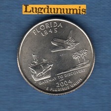 Etats Unis Quarter Dollar 2004 D Floride SUP SPL série des Etats Neuve Rouleau