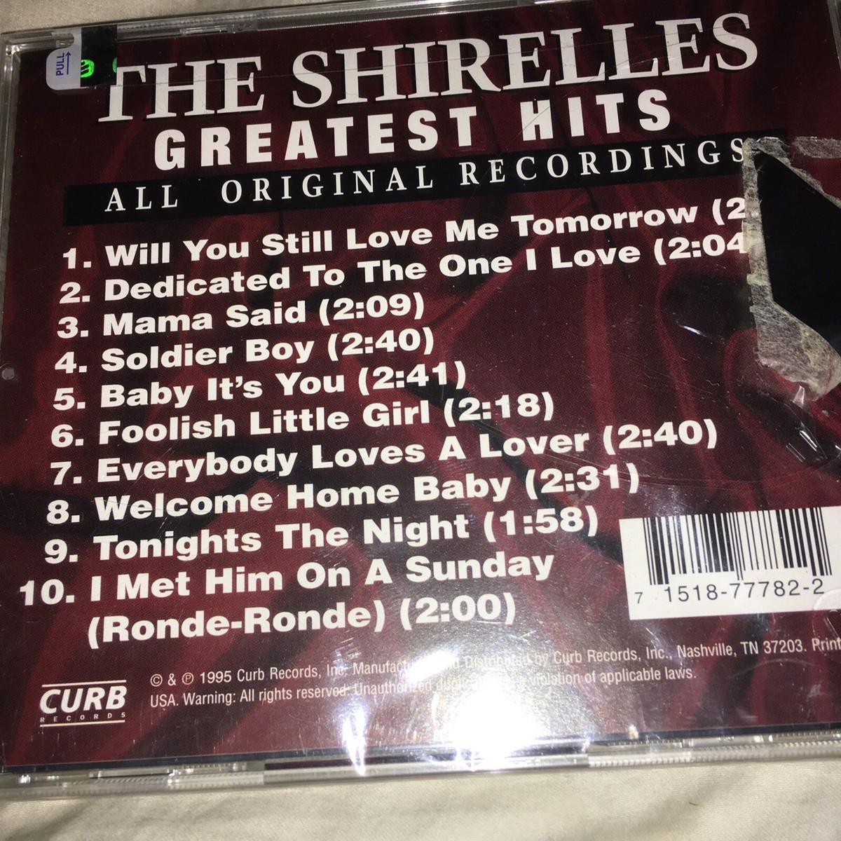 Greatest Hits by The Shirelles SEALED UNOPENED NEW CD, 1995