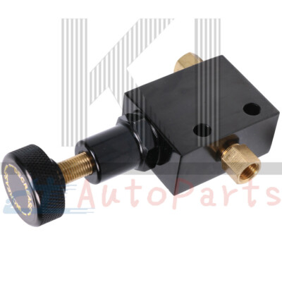 Black Universal Aluminum Knob Adjustable Disk Brake Proportioning Valve