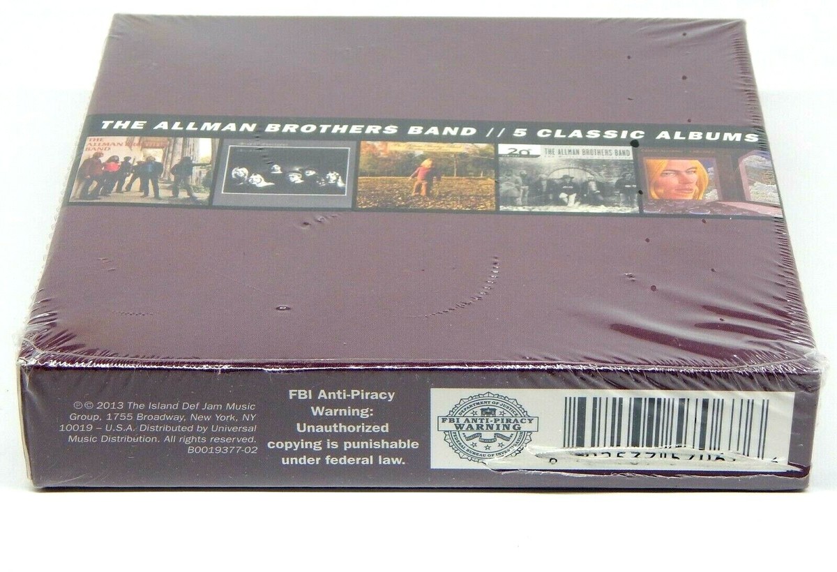 The Allman Brothers Band: 5 Classic Albums ~ Sealed 5-CD Box Set
