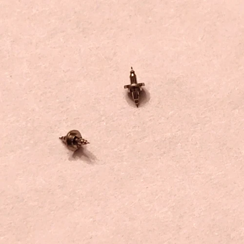 2 ILLINOIS 12/0 SIZE BALANCE STAFFS #47627 SR, PIVOT: 9 NOS  --BB-1800