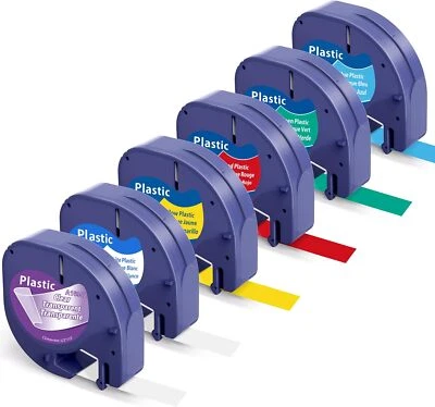 GREATEAM-TAPE 91221 91220 16951 12mm Schriftband für Dymo Letra Tag Band LT-100T 100H XM QX50