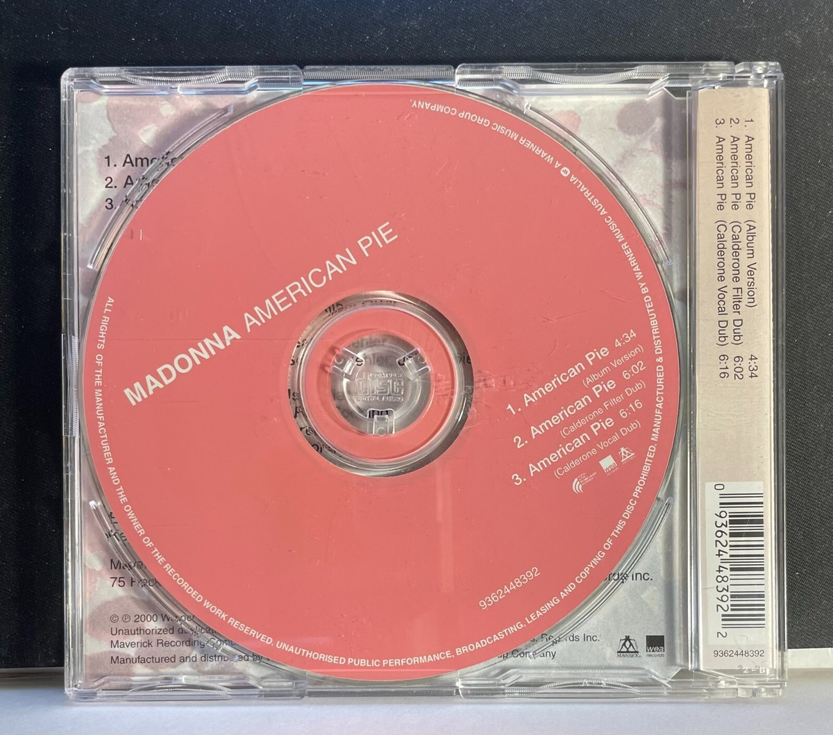 マドンナ　American Pie　紙ジャケ仕様 EU盤 CDシングル Madonna – American Pie (CD, Single, CD1 ) | eBay