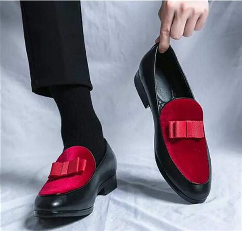 SAOLA Mocassino elegante smoking pelle velluto uomo scarpe classico formale Oxford US 6 13