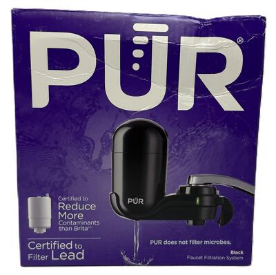 PUR Faucet Filtration System   Black (Model FM2000B) Certified to Filter Lead