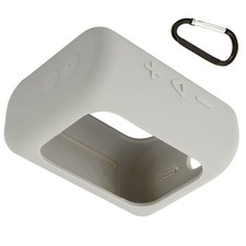 Gray Silicone Case w/ Carabiner For JBL GO3 GO 3 Bluetooth Speaker Accessories