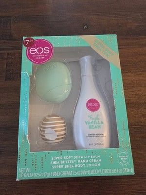 EOS Super Soft Shea Trio Fresh Vanilla Bean Gift Set. New