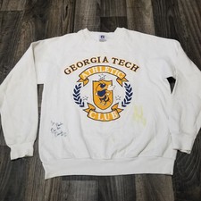 Vintage Mens Georgia Tech Athletic Club Crewneck Sweatshirt Size Large USA