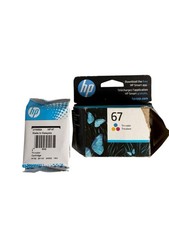 New Genuine HP 67 Color Ink Cartridge DeskJet 1250 2700
