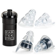 High-Fidelity Concert Earplugs Reusable Noise-Reduction Ear Plugs Set with Tw...