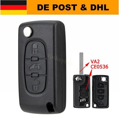 Klapp Schlüssel Gehäuse für Peugeot Partner Tepee Citroen Berlingo VA2 CE0536