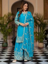 Salwar Kameez Pakistani Indian Wedding Party Wear Dress Bollywood Palazzo Suit