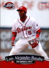 2016 Greenville Drive Choice #12 Luis Alexander Basabe Caja Seca Venezuela Card