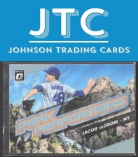 2019 Donruss Optic Jacob deGrom Peak Performers Holo New York Mets