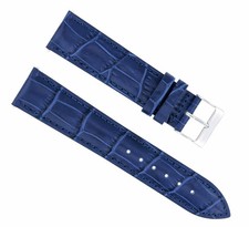 20/16MM LEATHER WATCH STRAP BAND FOR 36MM ROLEX DATEJUST 1601 16014 16233 BLUE