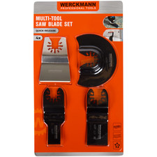 Multitool S&auml;geblatt 4erSet Vibrationss&auml;ge Tauchs&auml;geblatt Edelstahl Bi-Metall Neu