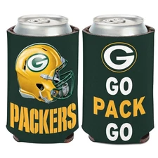 GREEN BAY PACKERS ~ Official NFL Beer Can Coolie Koozie Holder 2-Sided Huggie