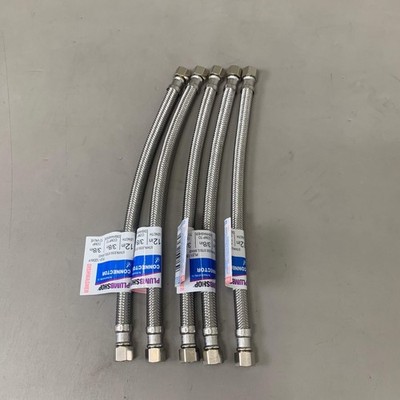 PLUMBSHOP (5 PACK) Braided Dishwasher Connector 3/8''X3/8''