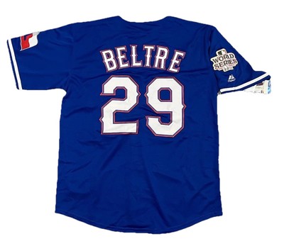 Adrian Beltre 2011 Texas Rangers World Series Alt Blue Jersey Men s Size Large