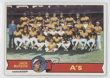 1979 Topps Team Checklist Oakland Athletics Jack McKeon #328 2u3