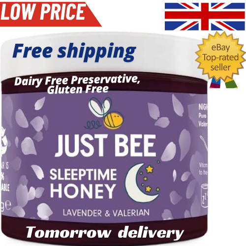 Just Bee Sleeptime Honey (260g) | Pure natural honey with Lavender flavour,...