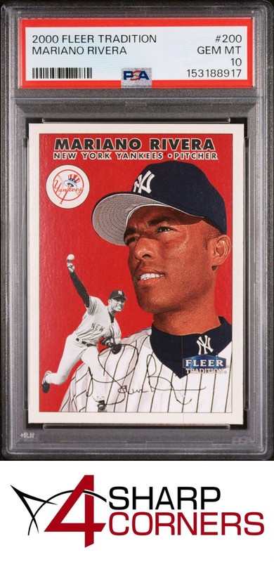 2000 FLEER TRADITION #200 MARIANO RIVERA YANKEES HOF PSA 10