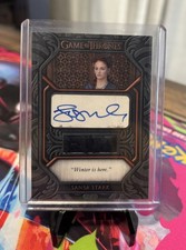 Game of Thrones Iron Anniversary Auto Relic Quote Sophie Turner /5 Sansa Starks