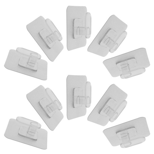 10 Ganci A Clip Per Ripiani Frigorifero / Congelatore – Alluminio Argentato – Supporti Per Mensole