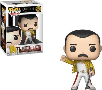 Funko Pop Rocks! Vinyl Figur Freddie Mercury 96 Wembley 1986 Rock Band QUEEN 96
