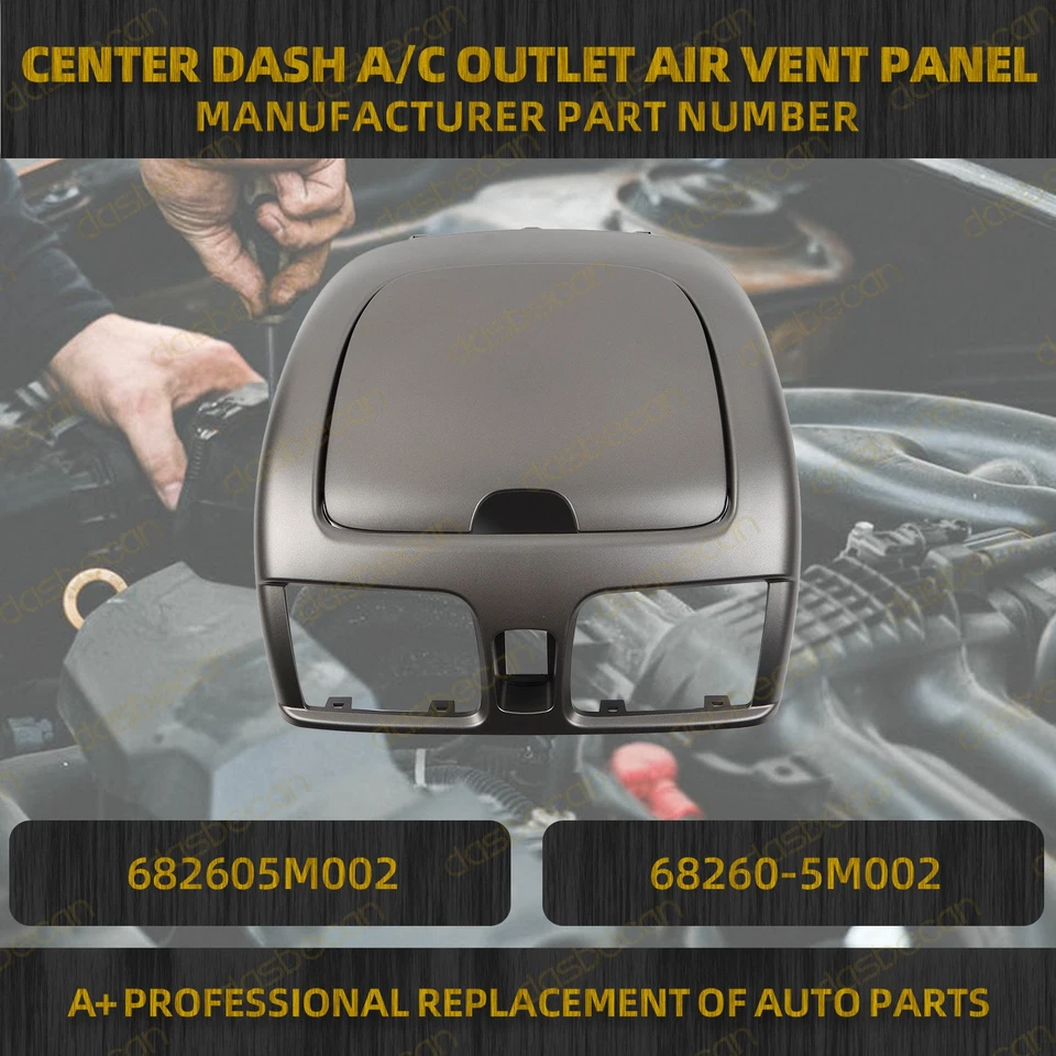 Center Dash Air Conditioner Vent Outlet Panel for Nissan Sentra Sunny 2000-2006 Foto 2 de 4